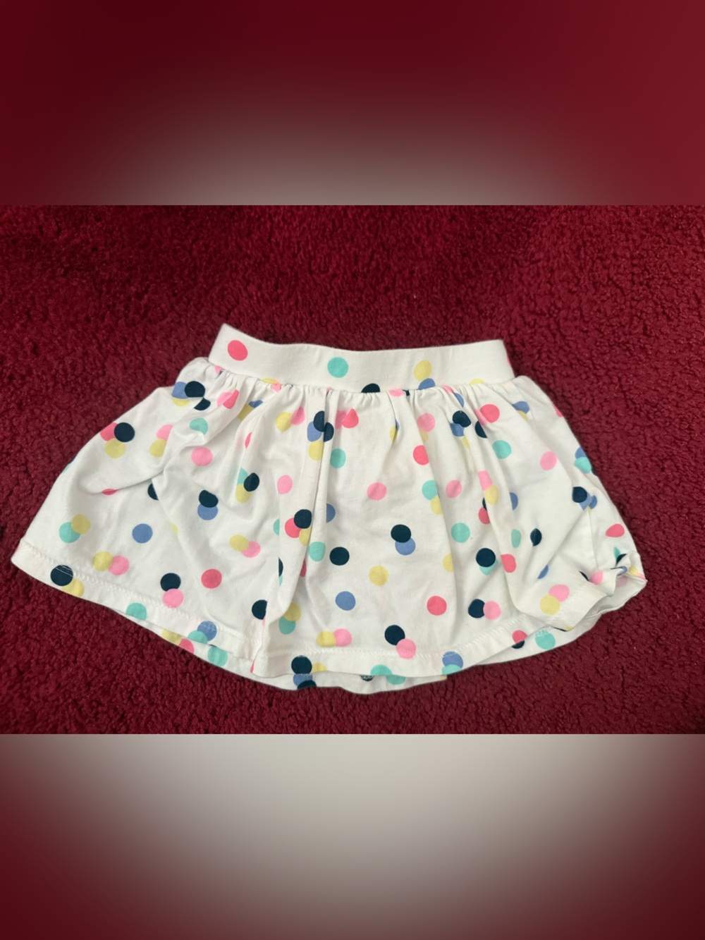 Carters White Polkadot Skirt